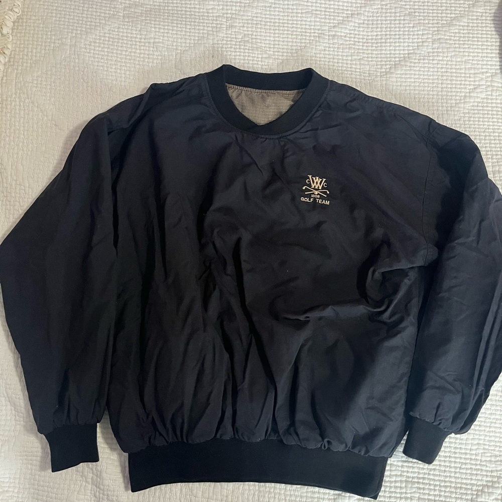 Black Men's Golf Team Pullover Sweater